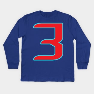 funny numbers Get your luck number 3 Kids Long Sleeve T-Shirt